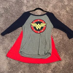Wonder Woman 3/4 Top with Cape